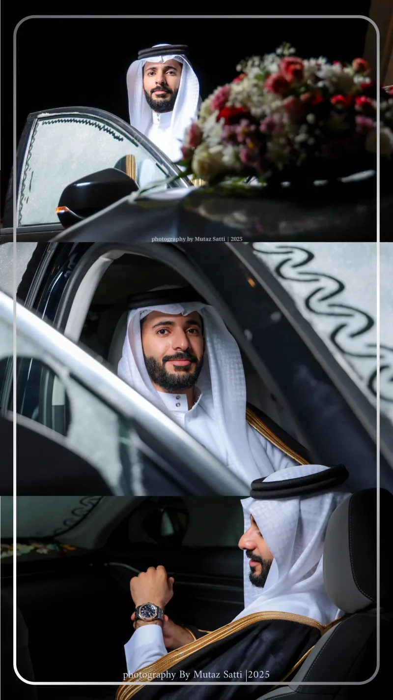 سيارة الزفاف ولحظة الخروج — تصوير معتز ساتي